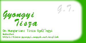gyongyi tisza business card
